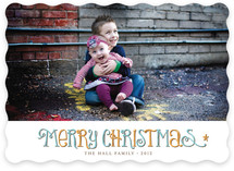 Vintage Wishes Christmas Photo Cards