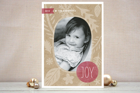Winter Kraft Christmas Photo Cards
