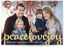 Type Frost Christmas Photo Cards