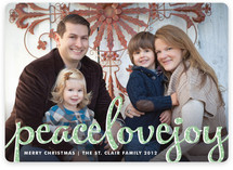 Type Frost Christmas Photo Cards