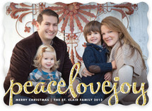 Type Frost Christmas Photo Cards