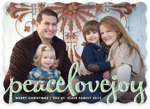 Type Frost Christmas Photo Cards