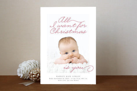 All I Want Christmas Photo Cards