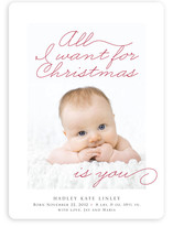 All I Want Christmas Photo Cards