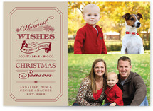 Warm Establishment Christmas Photo Cards