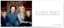 Oh Holy Night Christmas Photo Cards