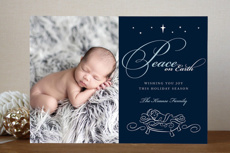 Baby Jesus Christmas Photo Cards