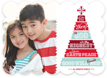 Papercut Tree Christmas Photo Cards