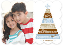 Papercut Tree Christmas Photo Cards