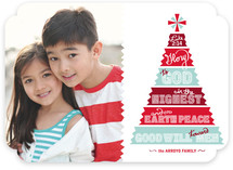 Papercut Tree Christmas Photo Cards