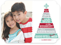 Papercut Tree Christmas Photo Cards