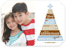 Papercut Tree Christmas Photo Cards