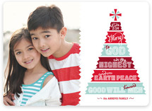 Papercut Tree Christmas Photo Cards