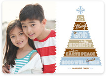 Papercut Tree Christmas Photo Cards