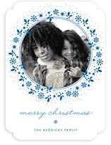 Red Wreath Christmas Photo Cards