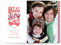 Snowfall Christmas Photo Cards