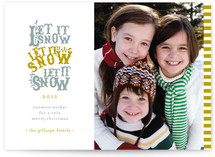 Snowfall Christmas Photo Cards