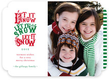 Snowfall Christmas Photo Cards