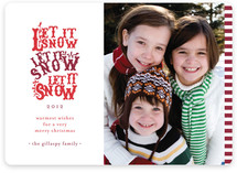 Snowfall Christmas Photo Cards
