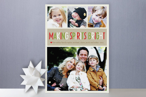 Making Spirits Bright Christmas Photo Cards