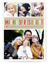 Making Spirits Bright Christmas Photo Cards