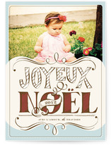 Joyeux Noel Christmas Photo Cards