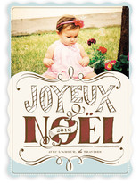 Joyeux Noel Christmas Photo Cards