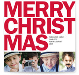 Four Square Christmas Photo Cards