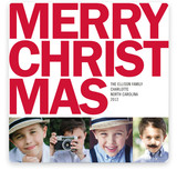 Four Square Christmas Photo Cards