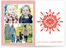 Nordic Snowflake Christmas Photo Cards