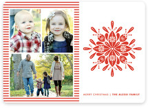 Nordic Snowflake Christmas Photo Cards
