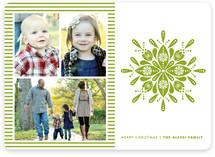 Nordic Snowflake Christmas Photo Cards