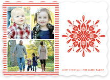 Nordic Snowflake Christmas Photo Cards