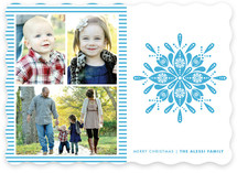 Nordic Snowflake Christmas Photo Cards