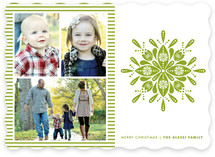 Nordic Snowflake Christmas Photo Cards