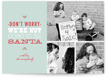 Don't Tell Santa Christmas Photo Cards