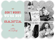 Don't Tell Santa Christmas Photo Cards