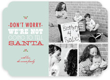 Don't Tell Santa Christmas Photo Cards