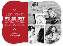 Don't Tell Santa Christmas Photo Cards