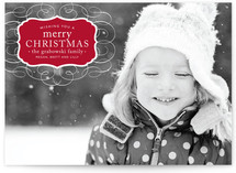 Vintage Label Christmas Photo Cards