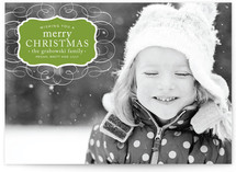 Vintage Label Christmas Photo Cards