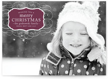 Vintage Label Christmas Photo Cards