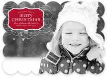 Vintage Label Christmas Photo Cards
