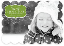 Vintage Label Christmas Photo Cards