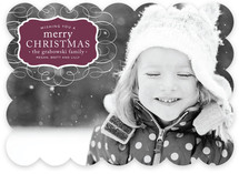 Vintage Label Christmas Photo Cards