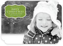 Vintage Label Christmas Photo Cards