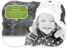 Vintage Label Christmas Photo Cards