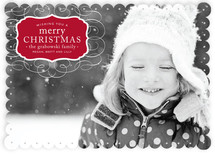 Vintage Label Christmas Photo Cards