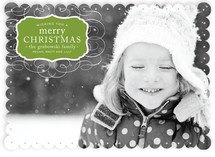 Vintage Label Christmas Photo Cards