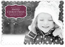 Vintage Label Christmas Photo Cards